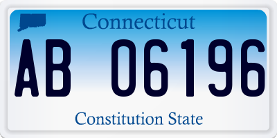 CT license plate AB06196