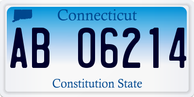 CT license plate AB06214