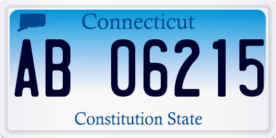 CT license plate AB06215