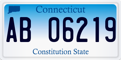 CT license plate AB06219