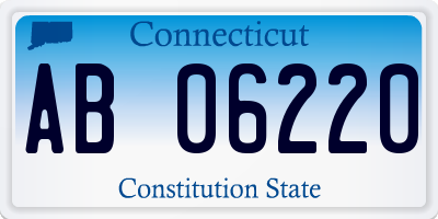 CT license plate AB06220