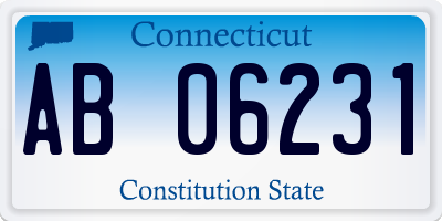 CT license plate AB06231