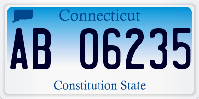 CT license plate AB06235