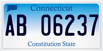 CT license plate AB06237