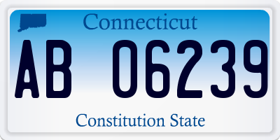 CT license plate AB06239
