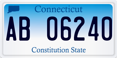 CT license plate AB06240