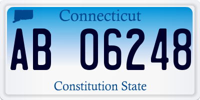 CT license plate AB06248