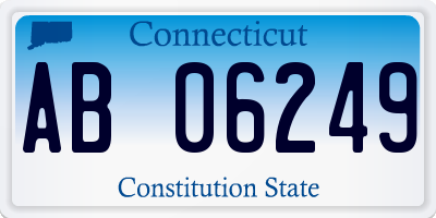 CT license plate AB06249