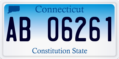 CT license plate AB06261