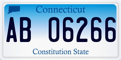 CT license plate AB06266