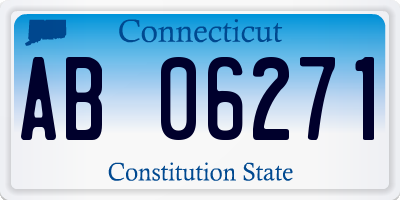 CT license plate AB06271