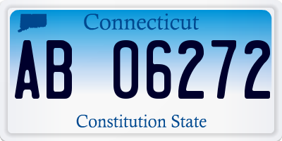 CT license plate AB06272