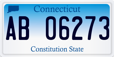 CT license plate AB06273