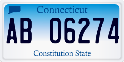 CT license plate AB06274