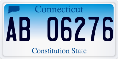 CT license plate AB06276