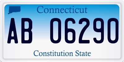 CT license plate AB06290