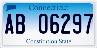 CT license plate AB06297