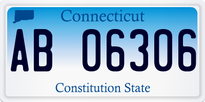 CT license plate AB06306