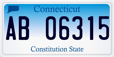 CT license plate AB06315