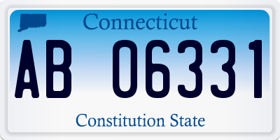 CT license plate AB06331