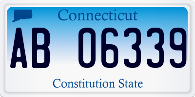 CT license plate AB06339