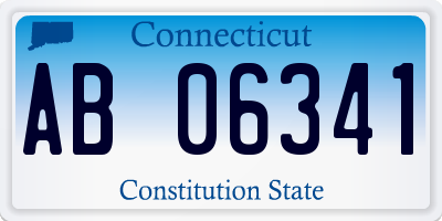 CT license plate AB06341