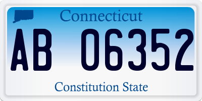 CT license plate AB06352