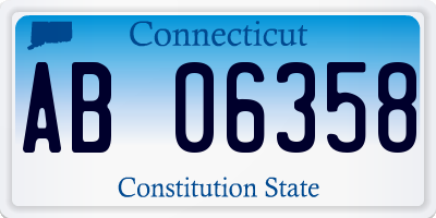 CT license plate AB06358