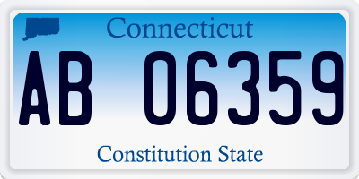 CT license plate AB06359