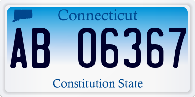 CT license plate AB06367