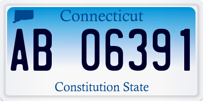 CT license plate AB06391
