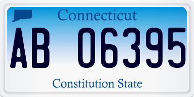 CT license plate AB06395