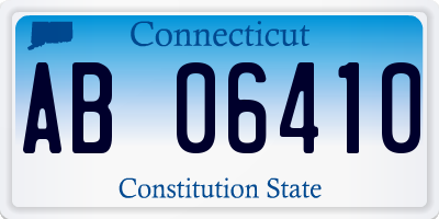 CT license plate AB06410
