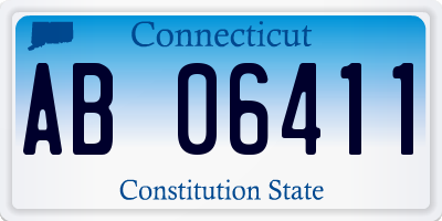 CT license plate AB06411