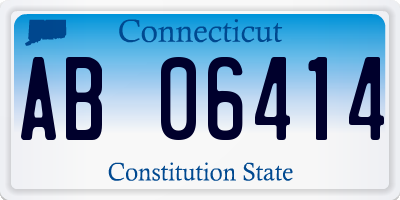 CT license plate AB06414