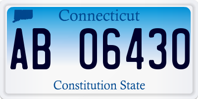 CT license plate AB06430
