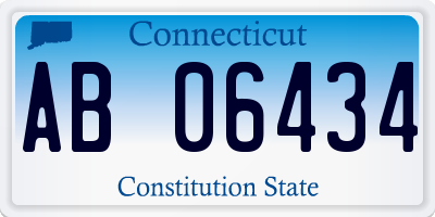 CT license plate AB06434