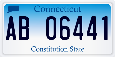 CT license plate AB06441