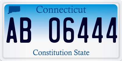 CT license plate AB06444
