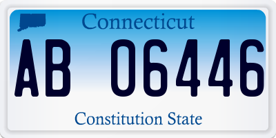 CT license plate AB06446