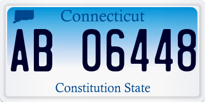 CT license plate AB06448