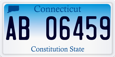 CT license plate AB06459