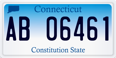 CT license plate AB06461
