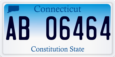 CT license plate AB06464