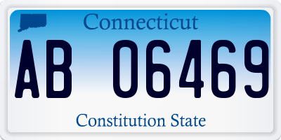 CT license plate AB06469