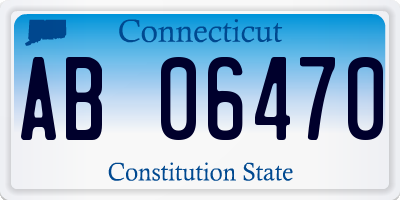 CT license plate AB06470