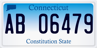 CT license plate AB06479
