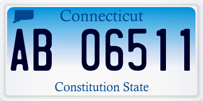CT license plate AB06511