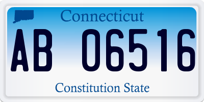 CT license plate AB06516