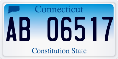 CT license plate AB06517